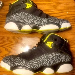 Pre Owned Air Jordan 6 Rings Venom Green Size 10M